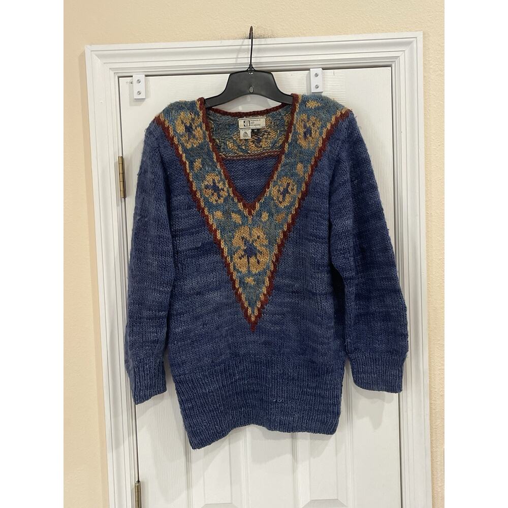 Vintage Manos Del Uruguay Sweater 100% Virgin Wool Size Medium
